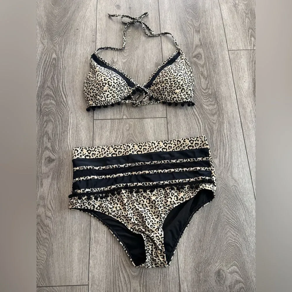 Leopard Print Bikini Set NWOT